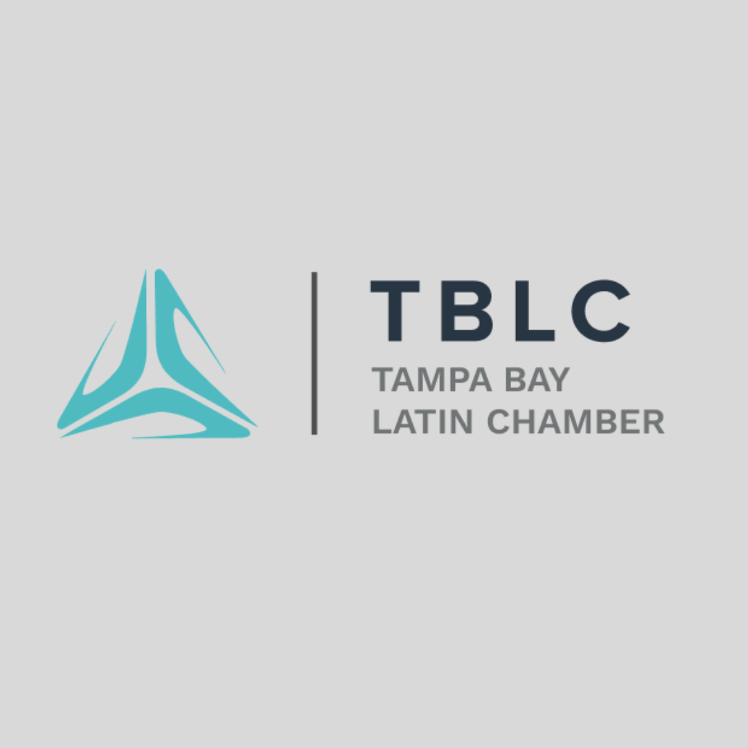 The logo for the Tampa Bay Latin Chamber, symbolizing CAKE's efforts in building local community ties.